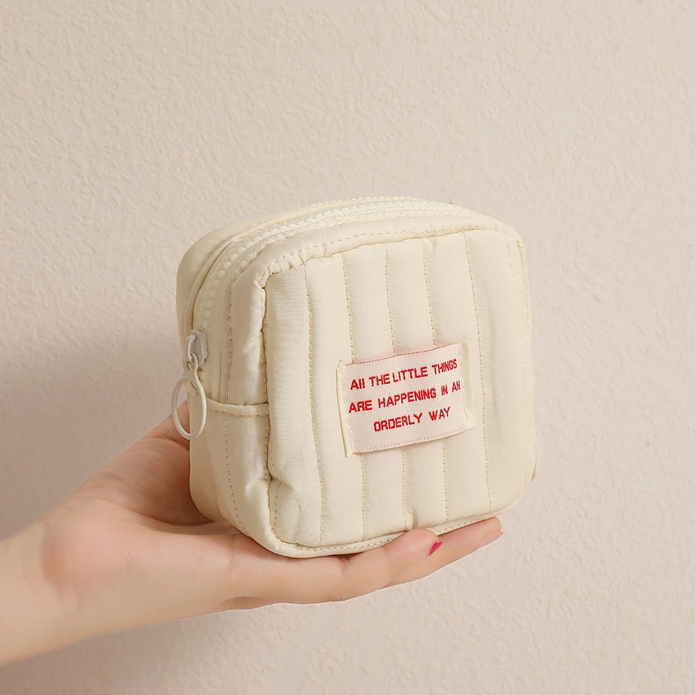 Korean Skincare Routine - Korean Mini Cute Square Cosmetic Bag