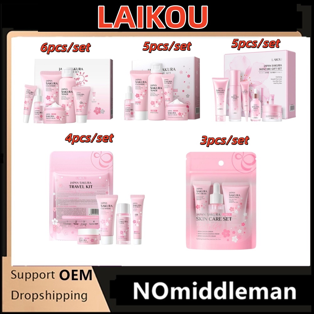 Korean Skincare Routine - Sakura Skin Care Sets Gift Sets