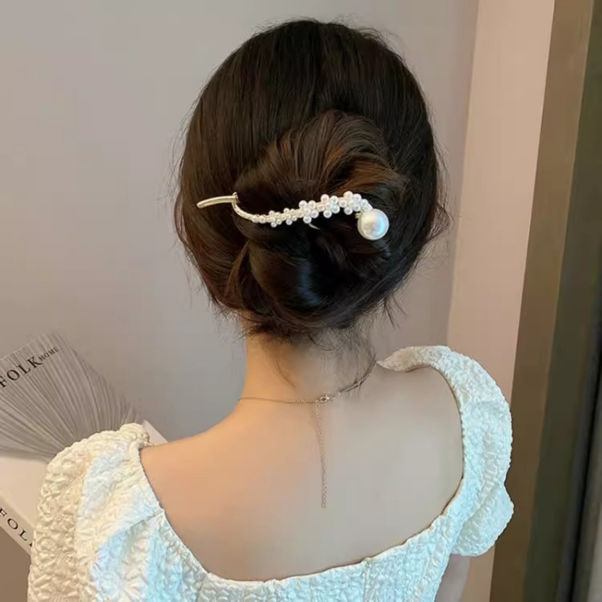 Elegant Glitter Pearl Hair Cli – Lifestyle Of Korean recenzja i cena