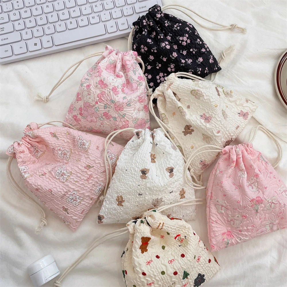 Cartoon Drawstring Cosmetic Ba – Korean Skincare Routine recenzja i cena