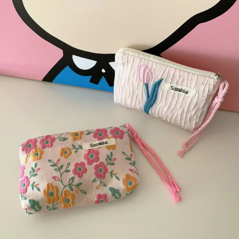 Korean Female Floral Purse Zip – Korean Skincare Routine recenzja i cena