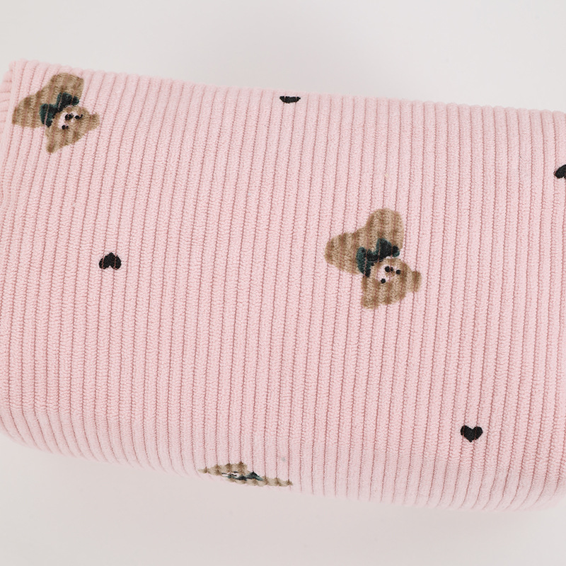 Korean Corduroy Bow Makeup Bag – Korean Skincare Routine recenzja i cena