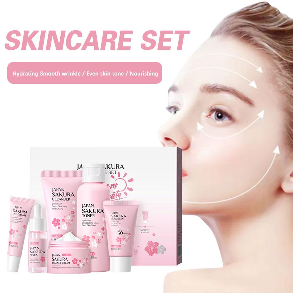Sakura Skin Care Sets Gift Set – Korean Skincare Routine recenzja i cena