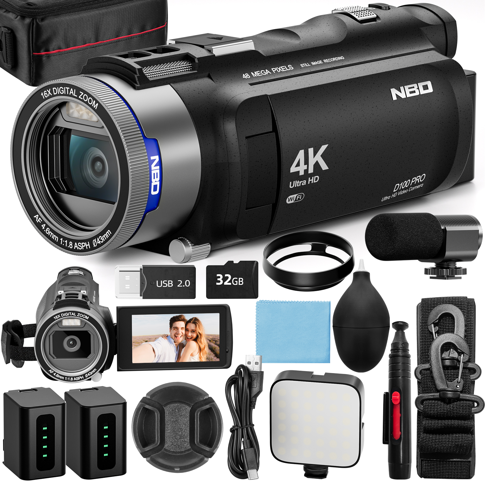NBD 4K HD&48MP Camcorder Video – Lifestyle Of Korean recenzja i cena