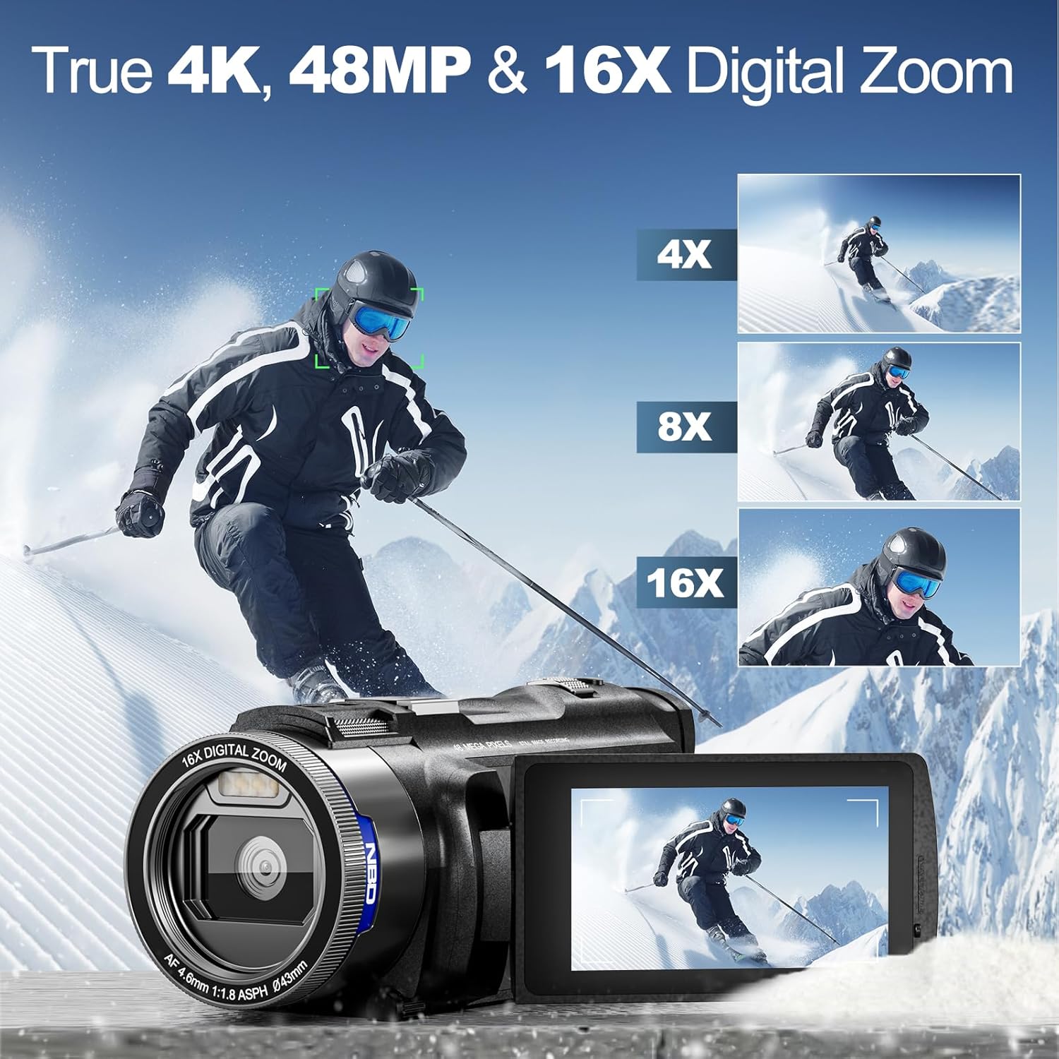NBD 4K HD&48MP Camcorder Video – Lifestyle Of Korean recenzja i cena