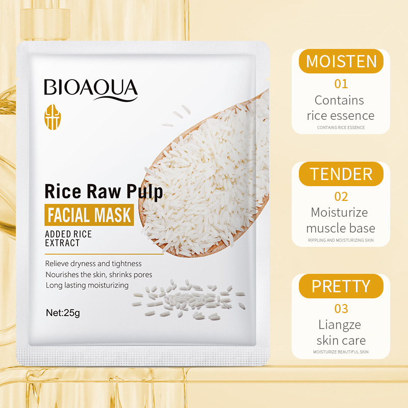 1/5/10/20pcs Rice Raw Pulp Fac – Korean Skincare Routine recenzja i cena